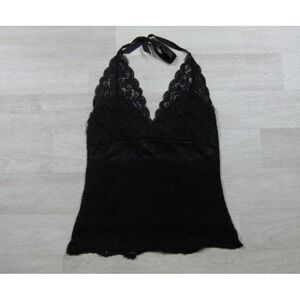 Vintage Y2K Forever 21 Halter Top Womens (M) Lace Indie Sleaze Club Wear